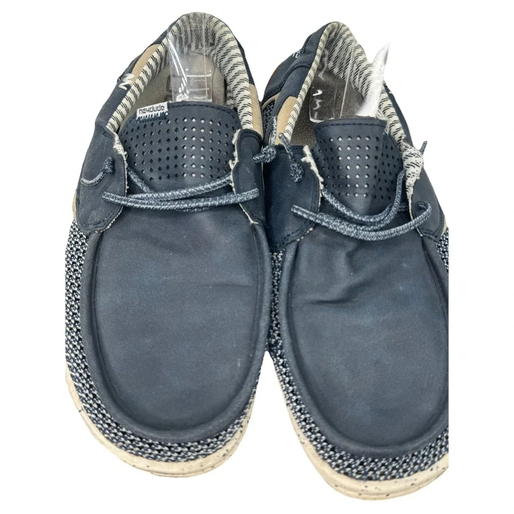 Hey‎ Dude Men's Welsh Grip Navy Blue Comfort Casual Shoes Sz 13 Lightweight